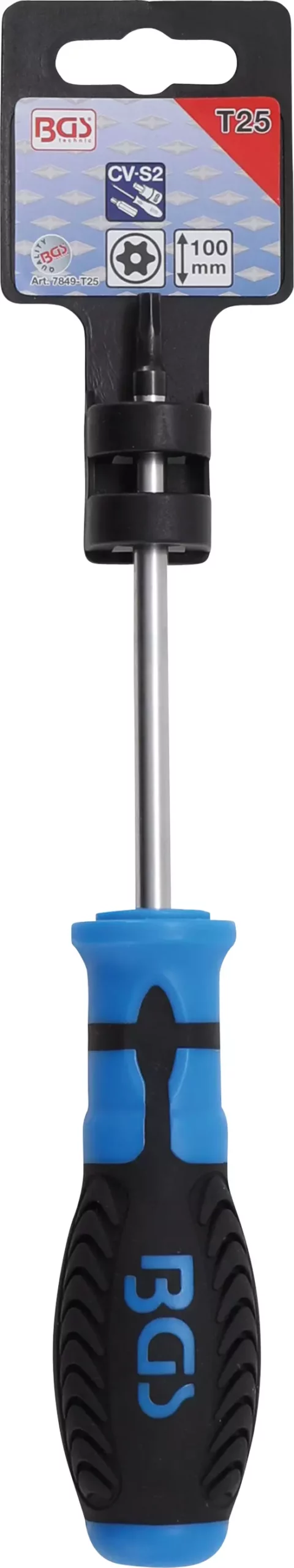 Tournevis profil T (pour Torx) avec perçage T25 | longueur de la lame 100 mm – Image 2
