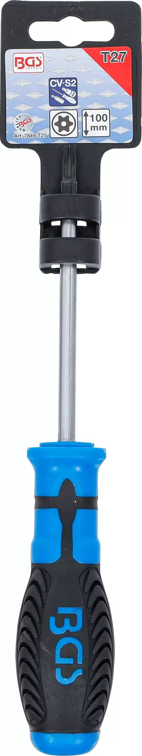Tournevis profil T (pour Torx) avec perçage T27 | longueur de la lame 100 mm – Image 3