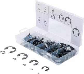 Assortiment de circlips | 1,5 - 22 mm | 300 pièces