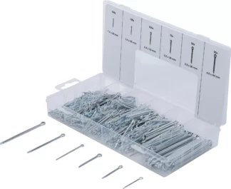 Assortiment de goupilles | Ø 1,6 - 4,0 mm | 555 pièces