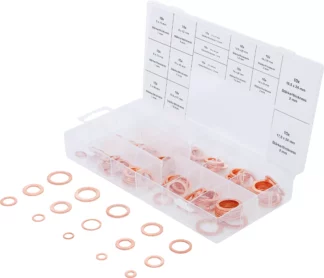Assortiment de joints d’étanchéité | cuivre | 150 pièces