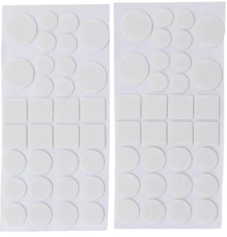 Jeu de protections antidérapants | blanc | 64 pièces