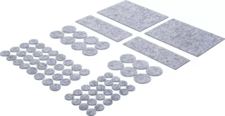 Jeu de protections antidérapants | gris tacheté | 80 pièces