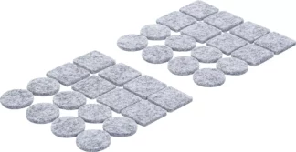 Jeu de protections antidérapants | gris tacheté | 32 pièces