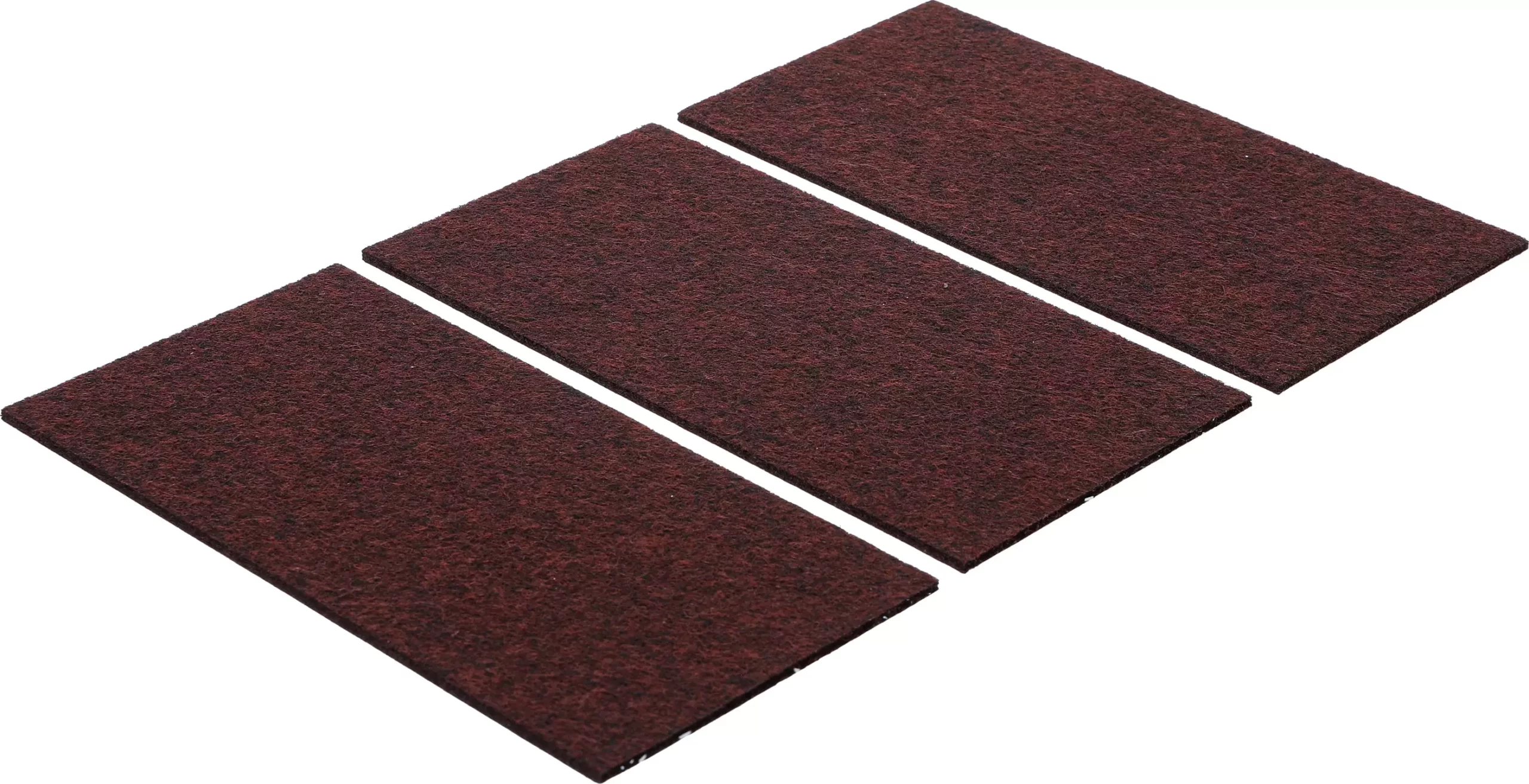 Patin en feutre | plaques | brun | 100 x 200 mm | 3 pièces