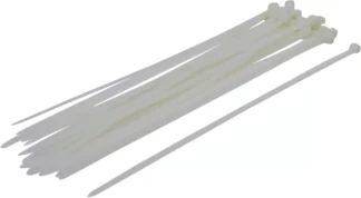 Assortiment de colliers plastique | blanc | 8,0 x 400 mm | 30 pièces