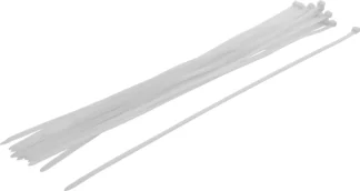Assortiment de colliers plastique | blanc | 8,0 x 600 mm | 20 pièces