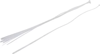 Assortiment de colliers plastique | blanc | 8,0 x 1000 mm | 10 pièces