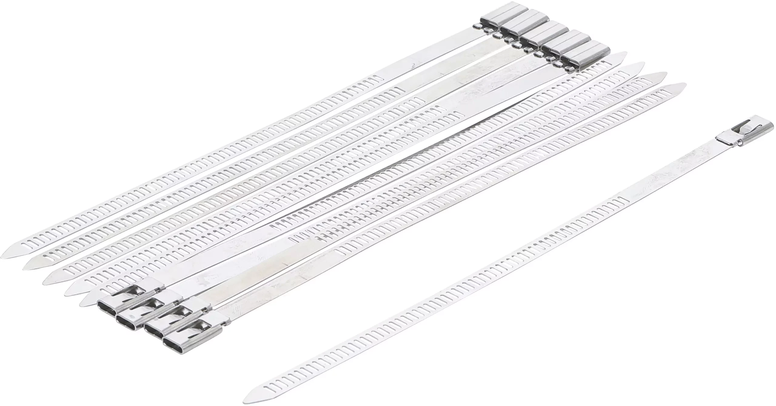 Assortiment de serre-câbles | Acier inoxydable | inoxydable | 7,0 x 200 mm | 10 pièces