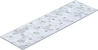Tôle d'acier perforée | 200 x 60 x 2 mm