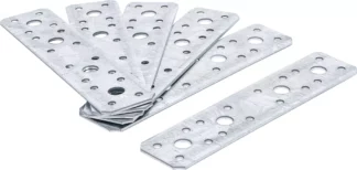 Assortiments de pattes de fixation plates | 180 x 40 x 2 mm | 6 pièces
