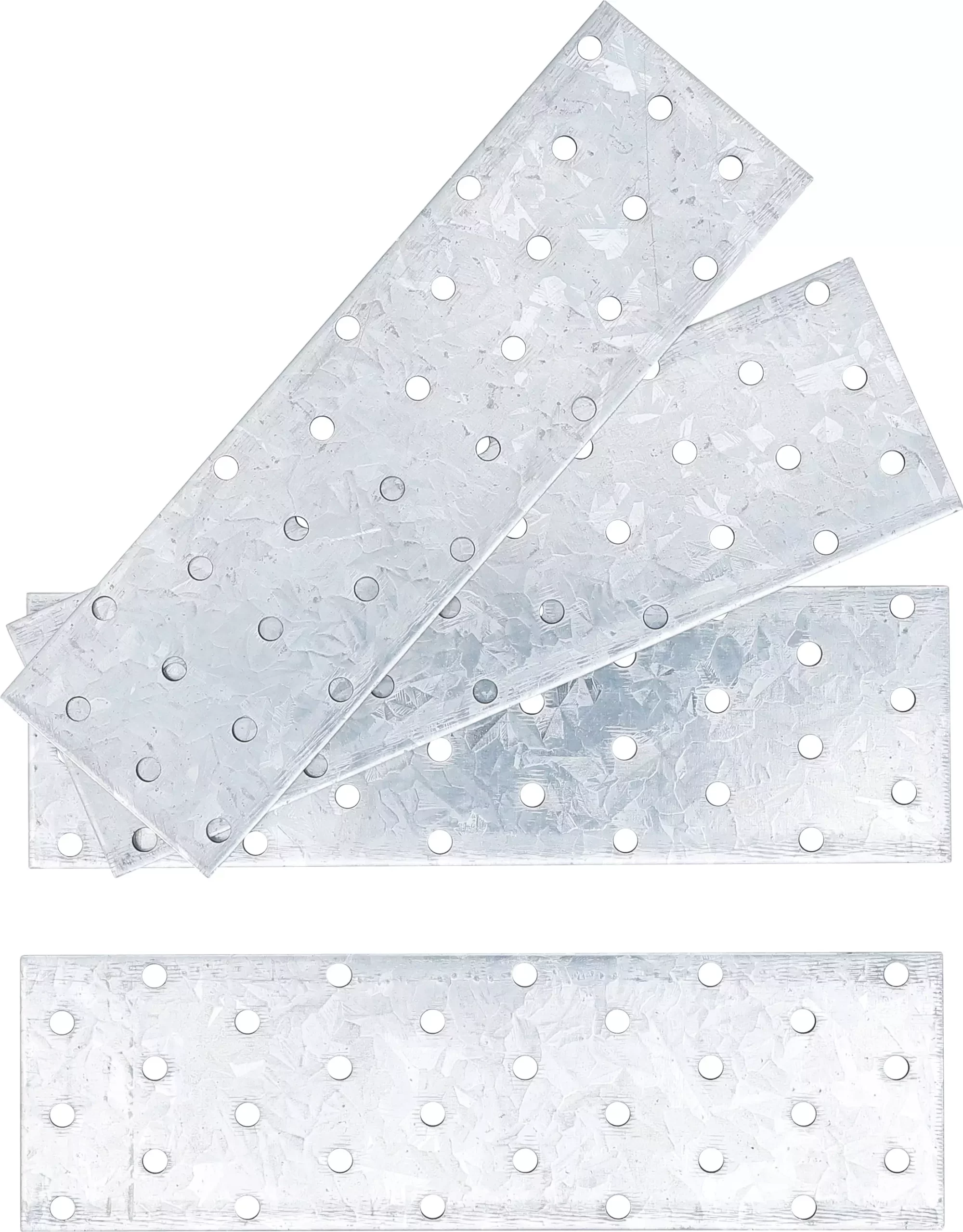 Assortiment de tôles d’acier perforées | 200 x 60 x 2 mm | 4 pièces – Image 2