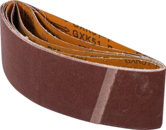 Jeu de bandes à poncer | pour ponceuses à bande | 75 x 533 mm | K 40 - 60 - 80 - 120 - 240 | 5 pièces