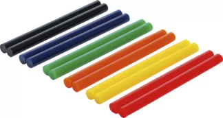 Bâtonnets de colle chaude | multicolores | Ø 11 mm, 150 mm | 12 pièces
