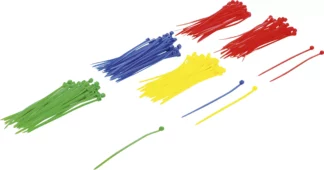 Assortiment de colliers plastique | multicolore | 2,4 x 100 mm | 200 pièces