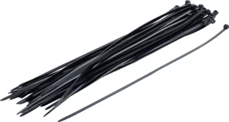 Assortiment de colliers plastique | noir | 4,5 x 350 mm | 50 pièces