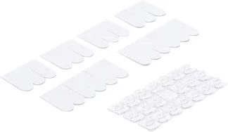 Assortiment d’agrafes décoratives | transparentes | 20 pièces