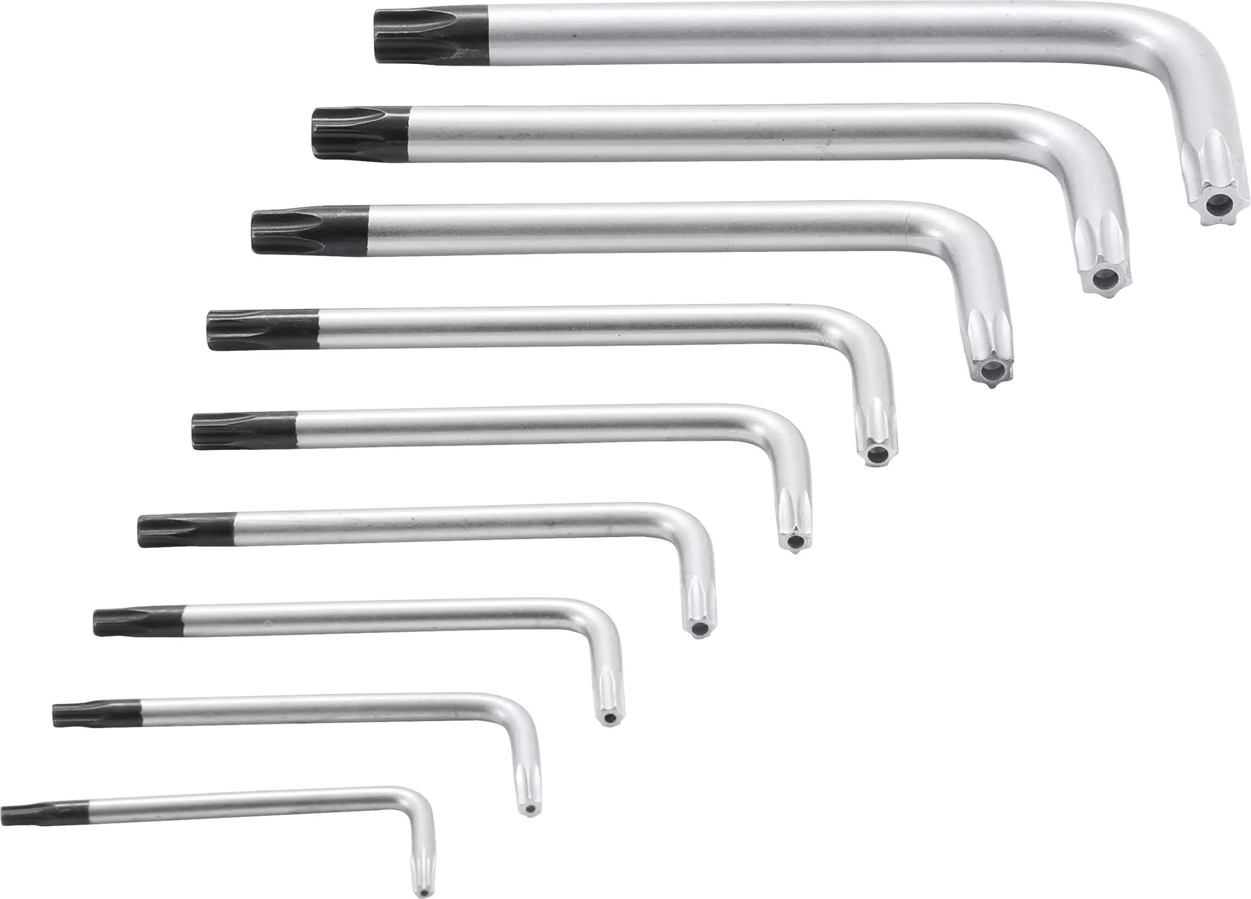 Jeu de clés allen | courtes | Profil T (pour Torx) avec perçage T10 - T50 | 9 pièces – Image 4