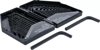 Jeu de clés allen | pouces/métriques six pans intérieurs | 30 pièces