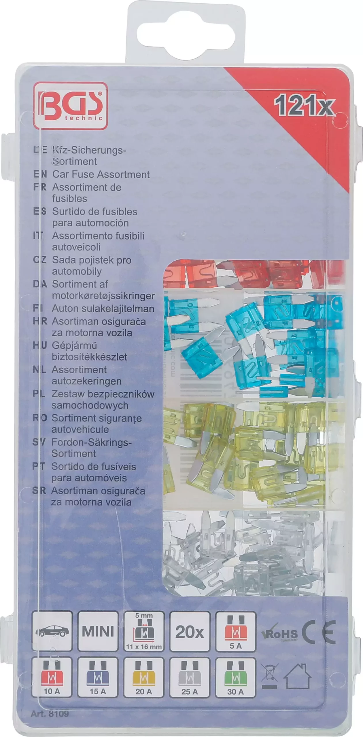 Assortiment de fusibles | MINI | 121 pièces – Image 3
