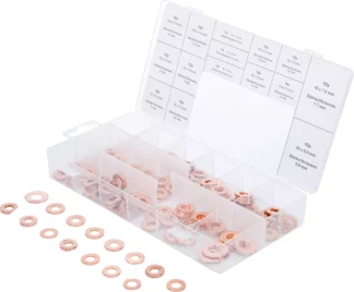 Assortiment de joints en cuivre pour injecteur | 150 pièces