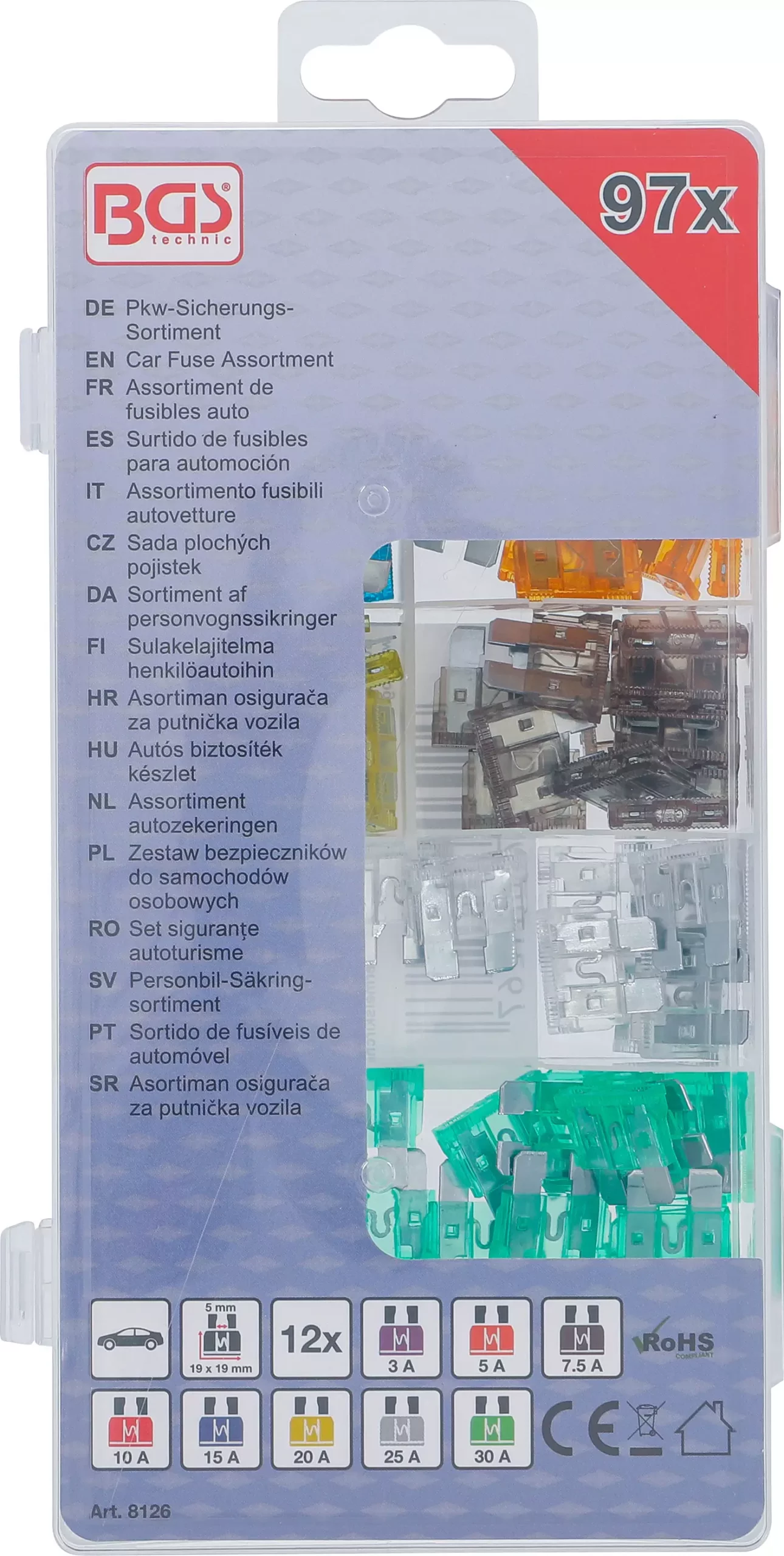 Assortiment de fusibles auto | 97 pièces – Image 3