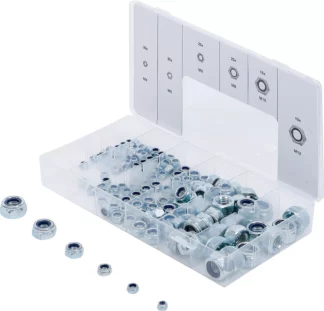 Assortiment d’écrous six pans | nilstop | 146 pièces