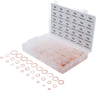Assortiment de joints d’étanchéité | cuivre | 300 pièces