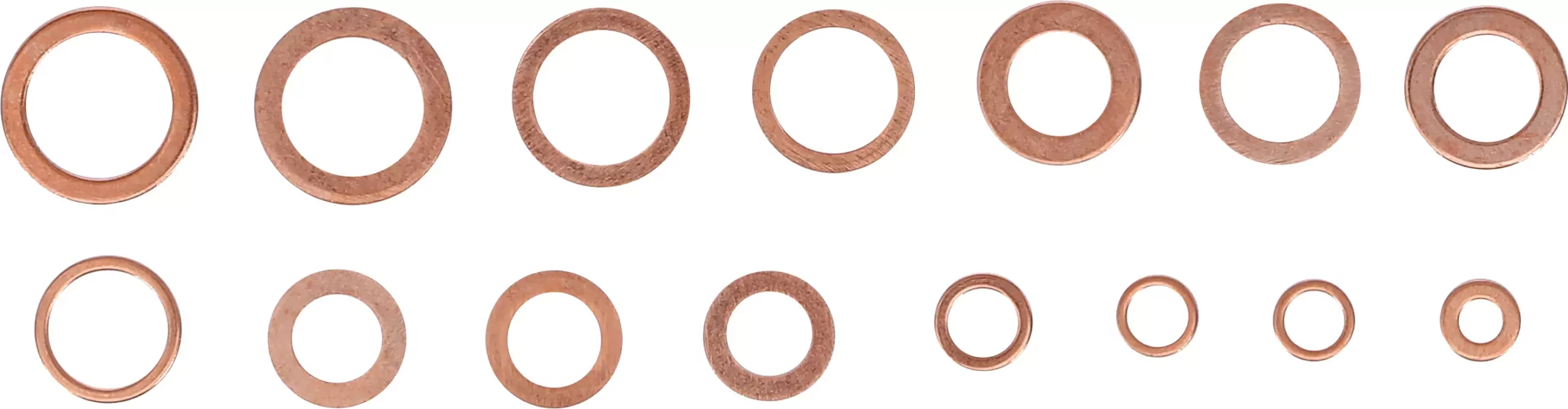 Assortiment de joints d’étanchéité | cuivre | en pouces | pour bouchons de vidange | 75 pièces – Image 2