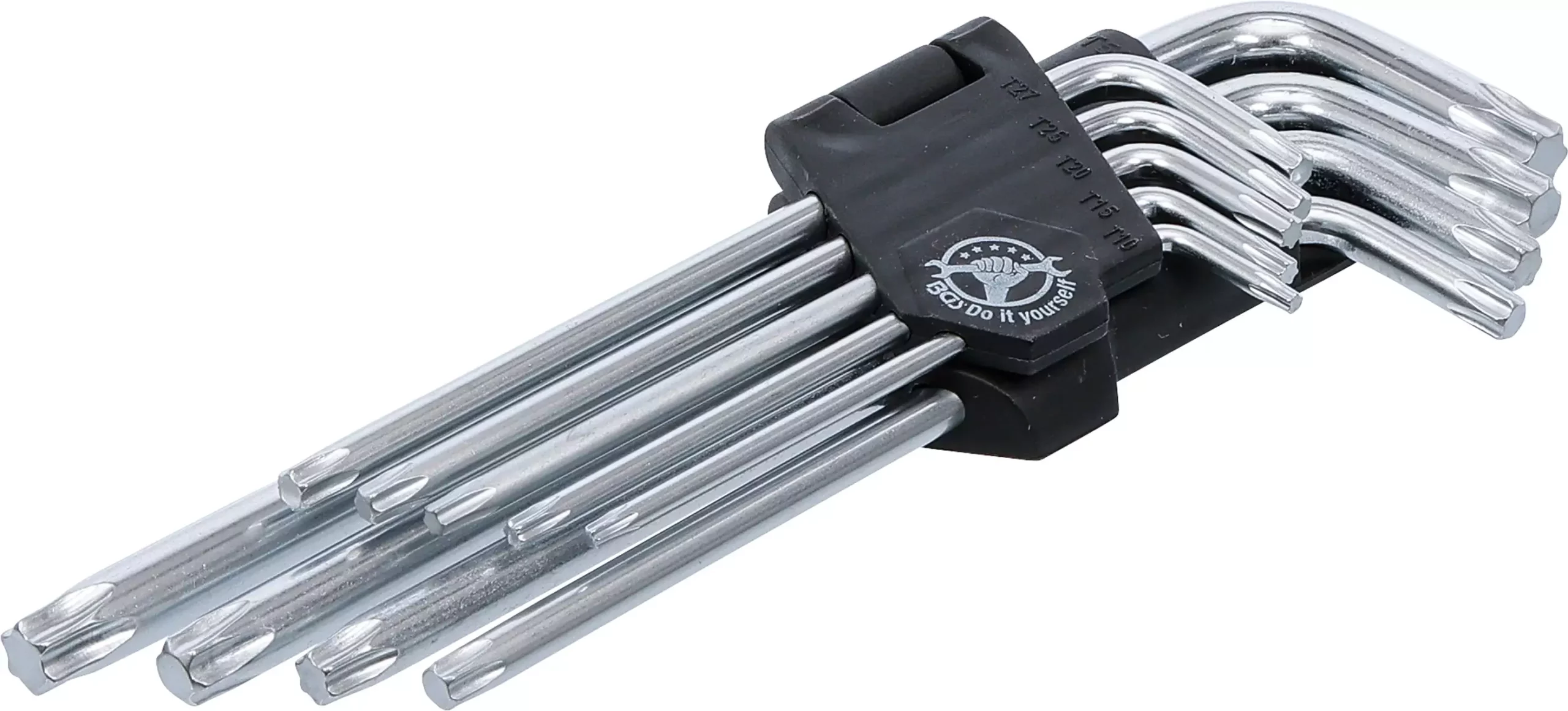 Jeu de clés allen | longues | profil en T (pour Torx) | T10 - T50 | 9 pièces