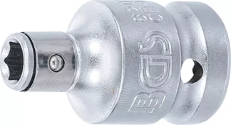 Adaptateur avec bille de retenue | 12,5 mm (1/2") | six pans intérieurs 6,3 mm (1/4")