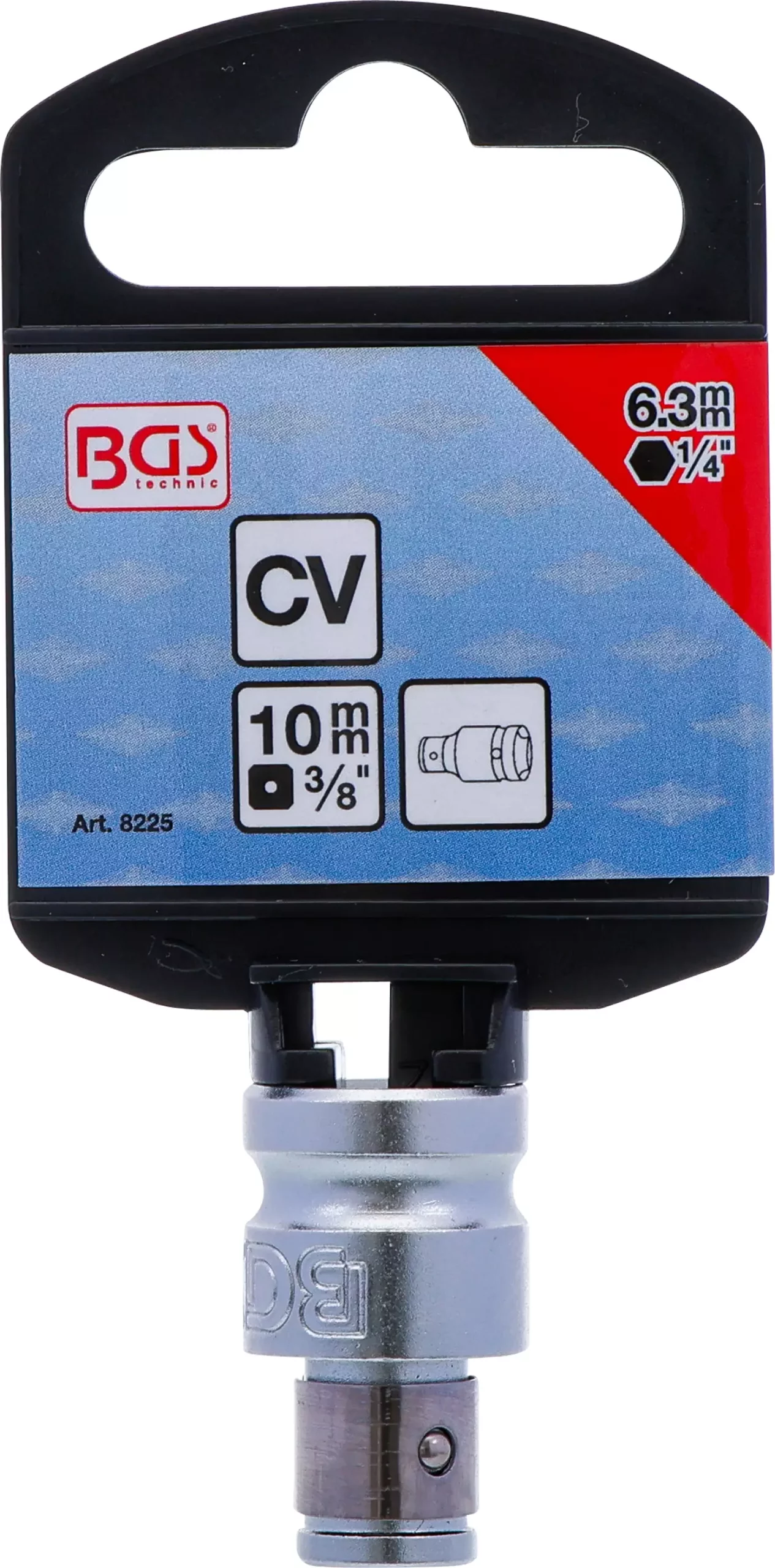 Adaptateur avec bille de retenue | 10 mm (3/8") | six pans intérieurs 6,3 mm (1/4") – Image 4