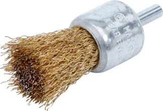 Brosse en fil d’acier | laitonnée | Ø 25 mm