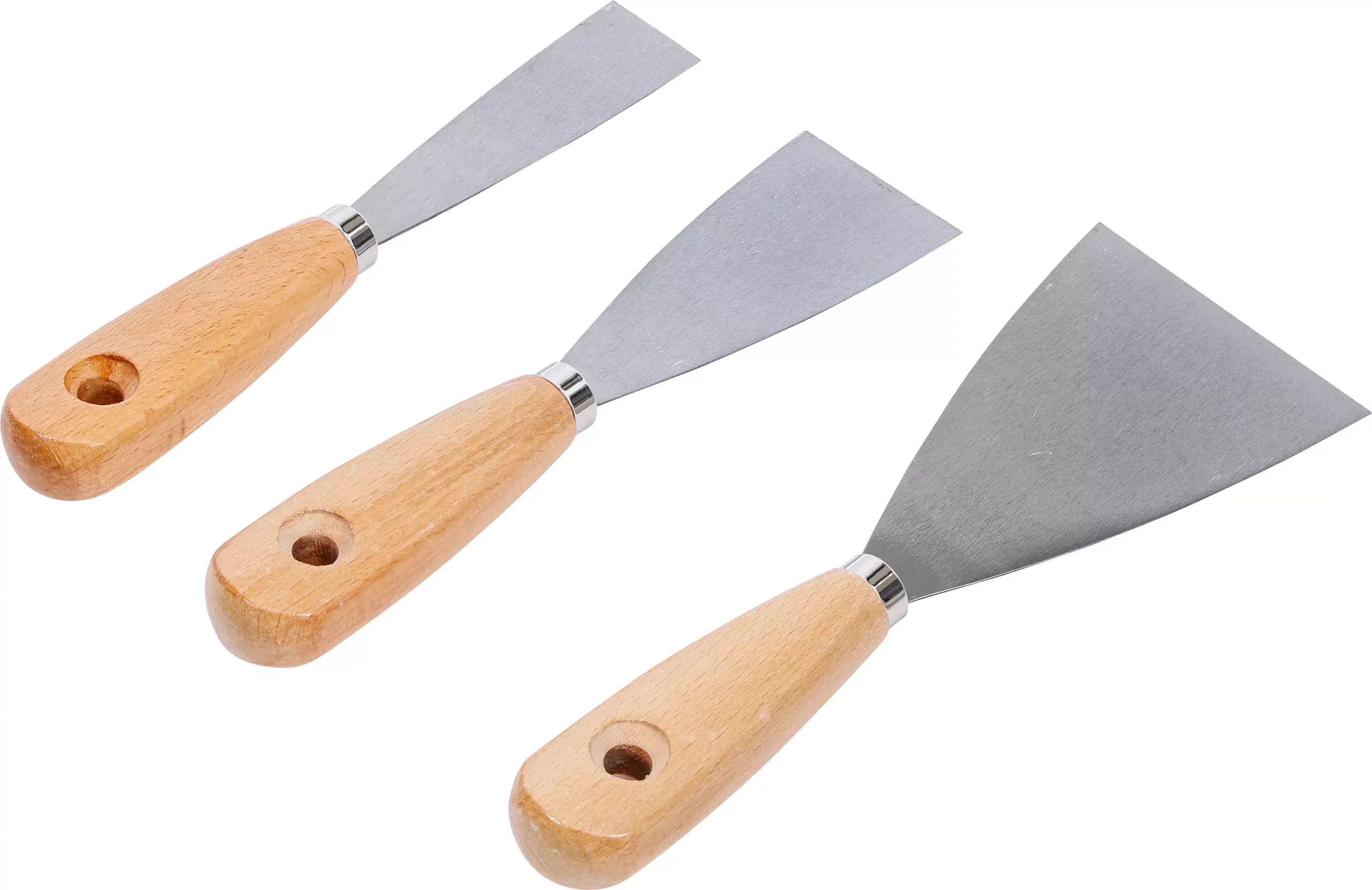 Jeux de spatules | Poignée en bois | 30 / 50 / 80 mm | 3 pièces – Image 2