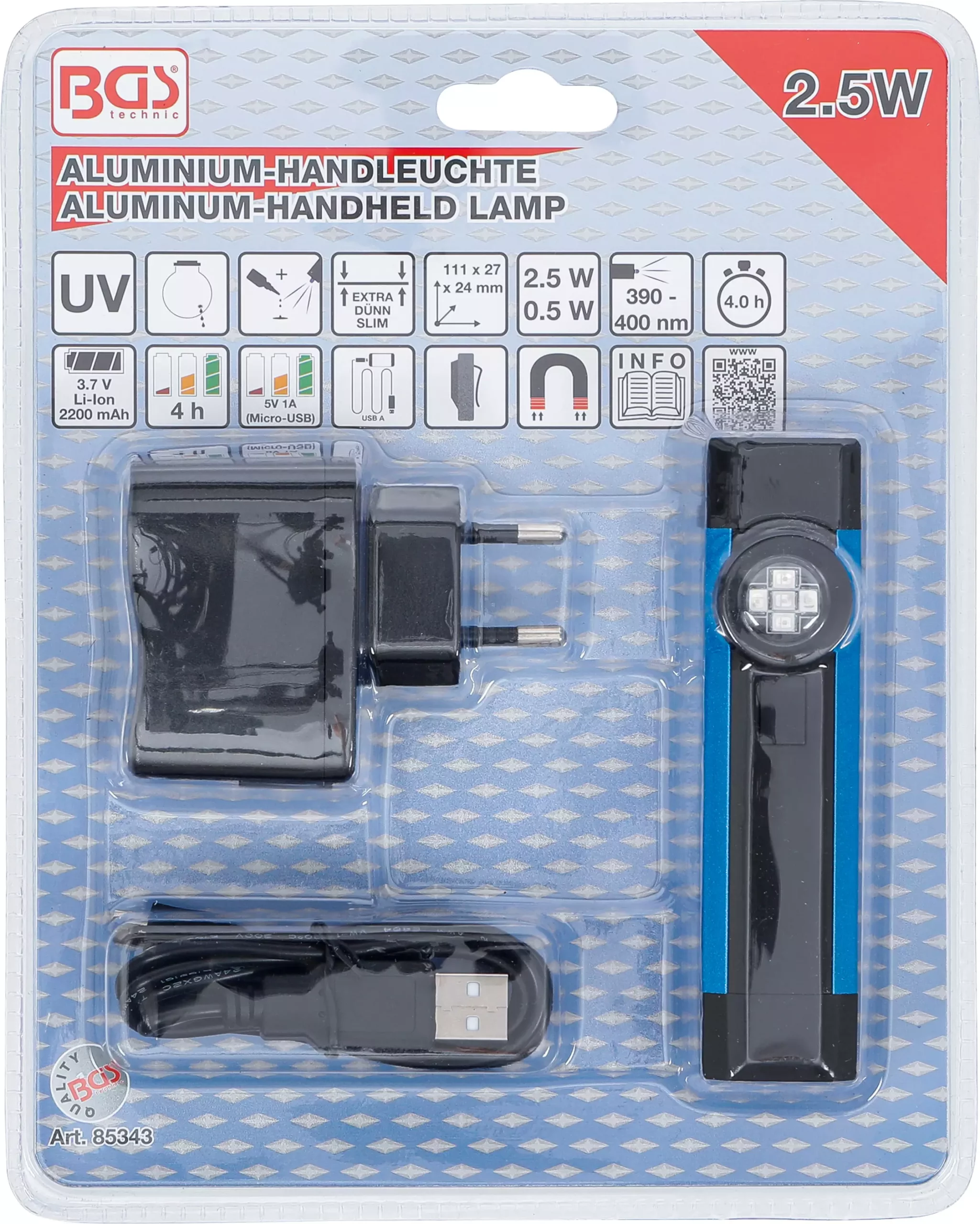 Lampe UV baladeuse en aluminium | 2,5 W – Image 10