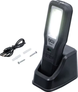 Lampe de travail COB-LED | repliable | avec station de recharge
