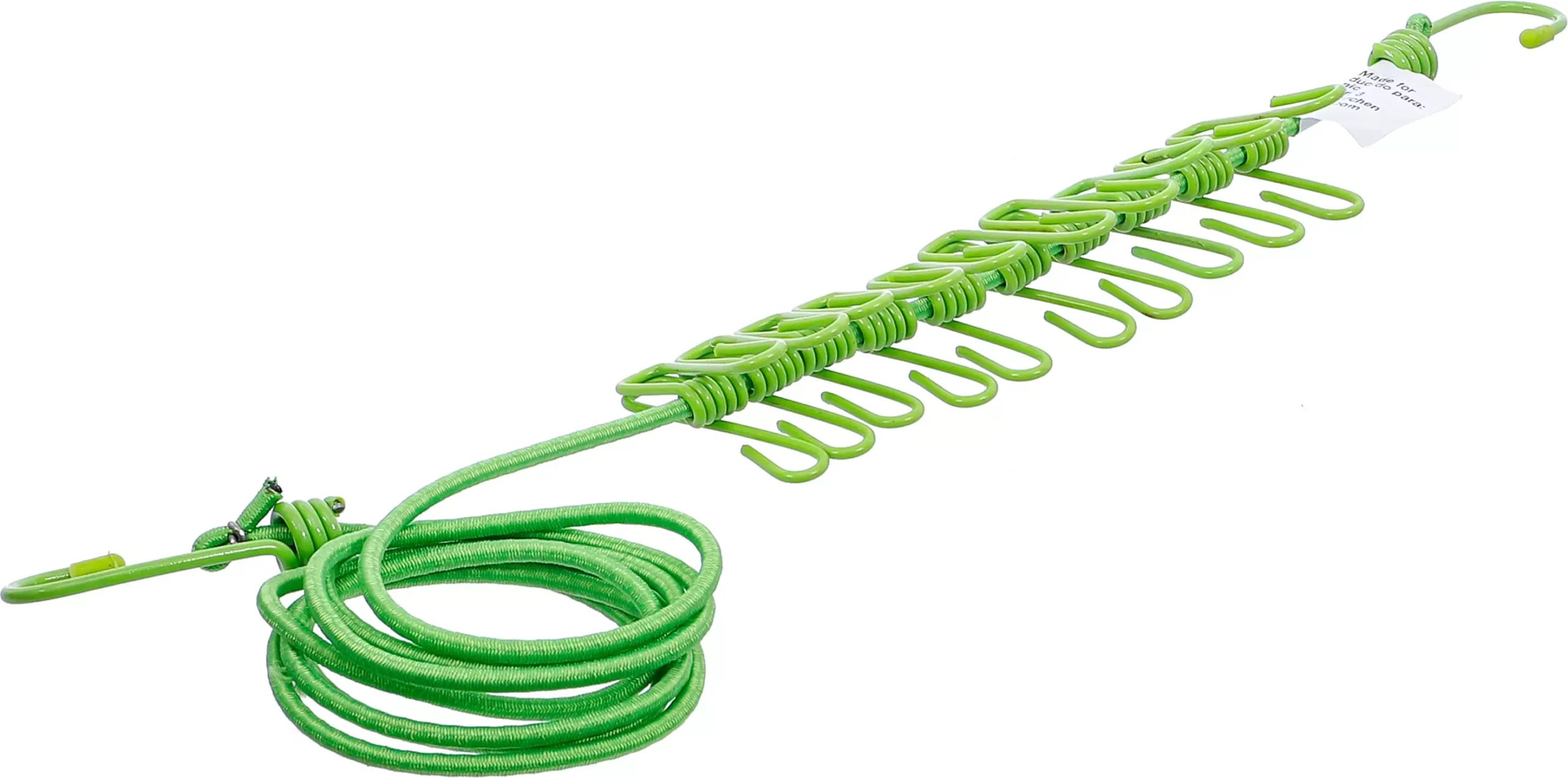 Corde à linge | flexible | 1,9 - 2,4 m | avec 10 clips – Image 2