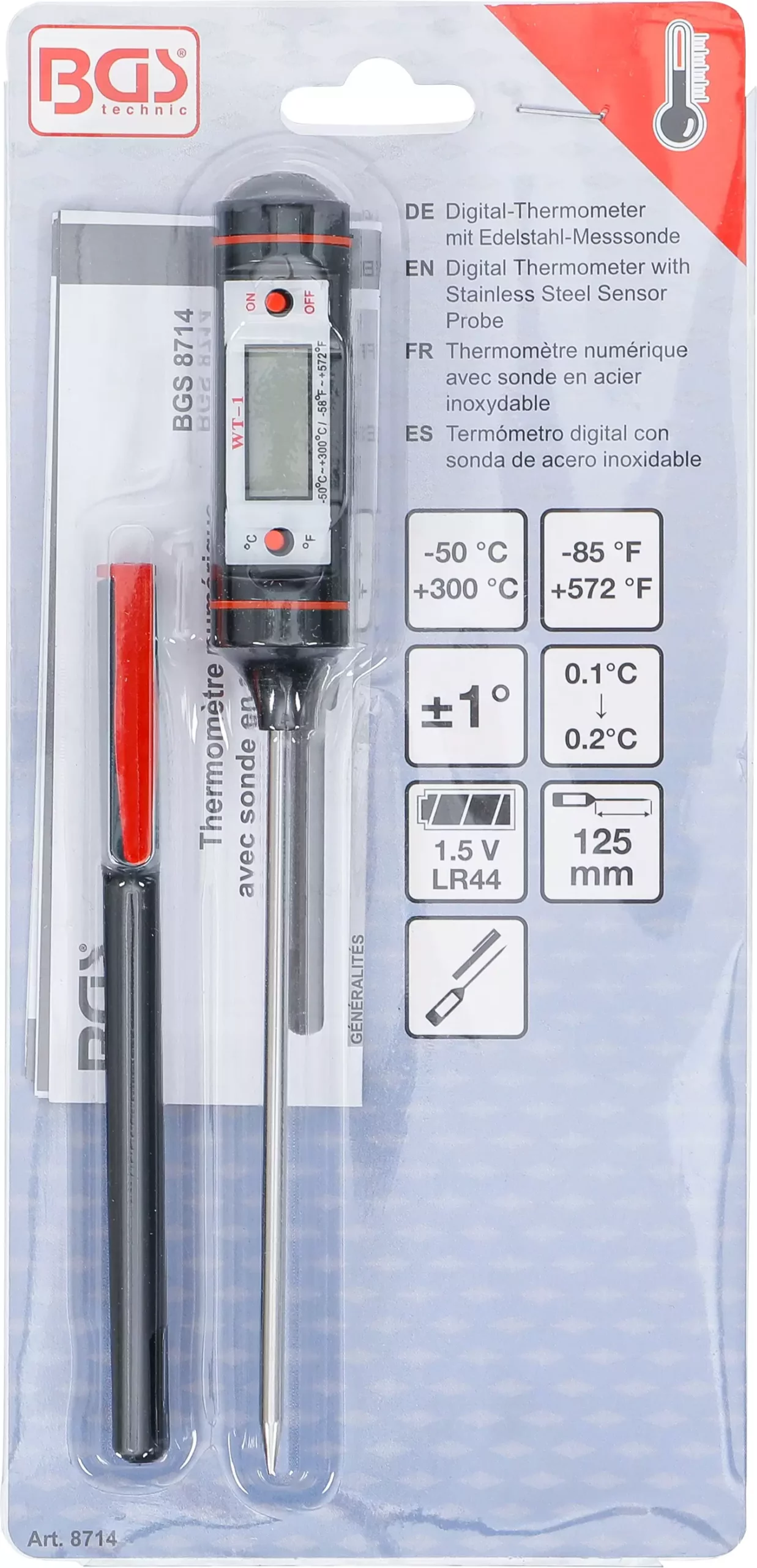 Thermomètre numérique avec sonde en acier inoxydable – Image 5