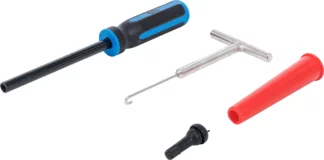 Ensemble d'outils rétractables à valve de pneu | 4 pièces