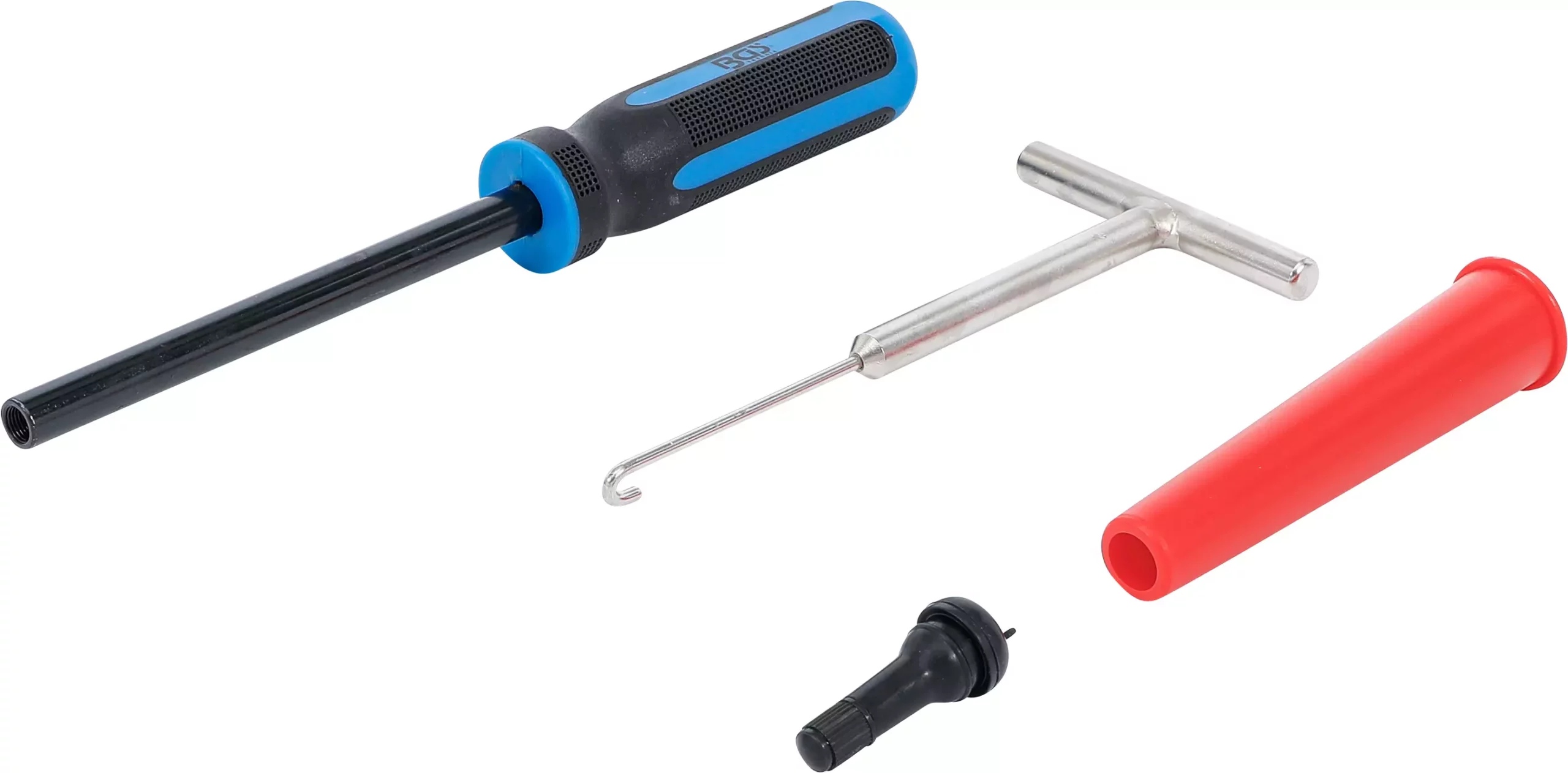 Ensemble d'outils rétractables à valve de pneu | 4 pièces