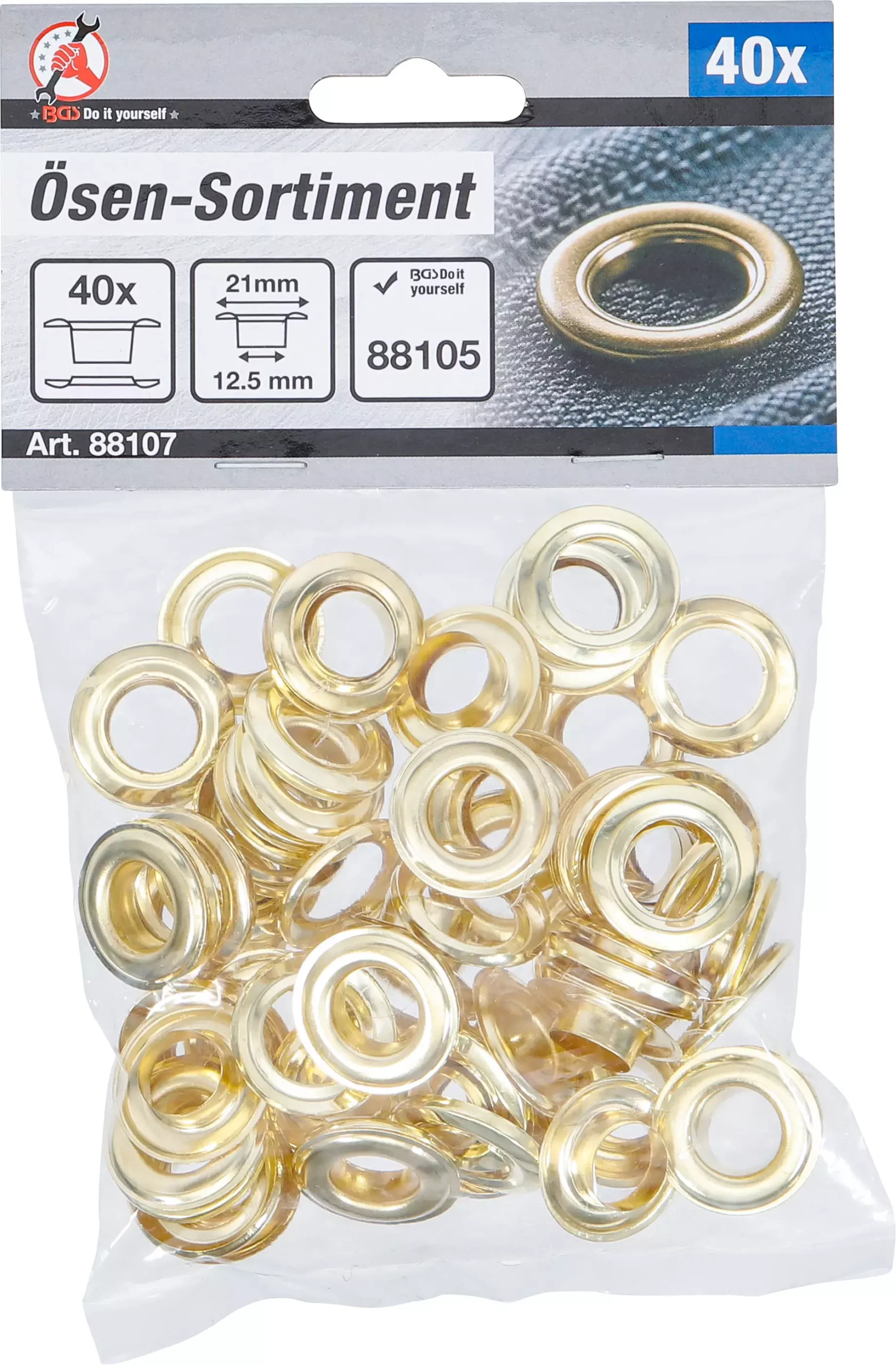 Assortiment d’œillets | 12,5 x 21 mm | 40 pièces – Image 3