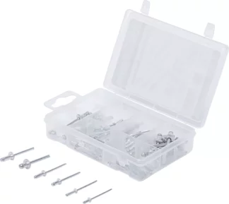 Assortiment de rivets pop | Ø 2,4 - 4,8 mm | 70 pièces