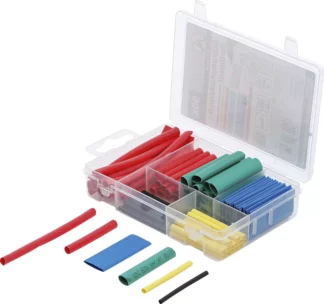 Assortiment de gaines thermorétractables | multicolore | 90 pièces