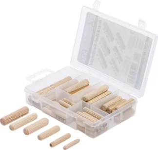 Assortiment de chevilles bois | Ø 5 - 10 mm | 53 pièces