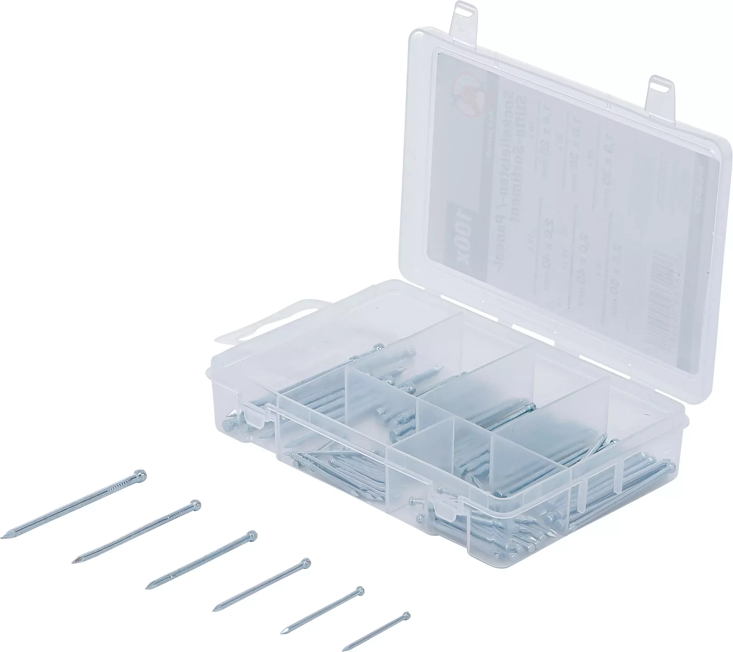 Assortiment d’aiguilles de plinthe/panneau | 100 pièces