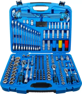 Coffret de Douilles à profil ondulé | 6,3 mm (1/4") / 10 mm (3/8") / 12,5 mm (1/2") | 218 pièces
