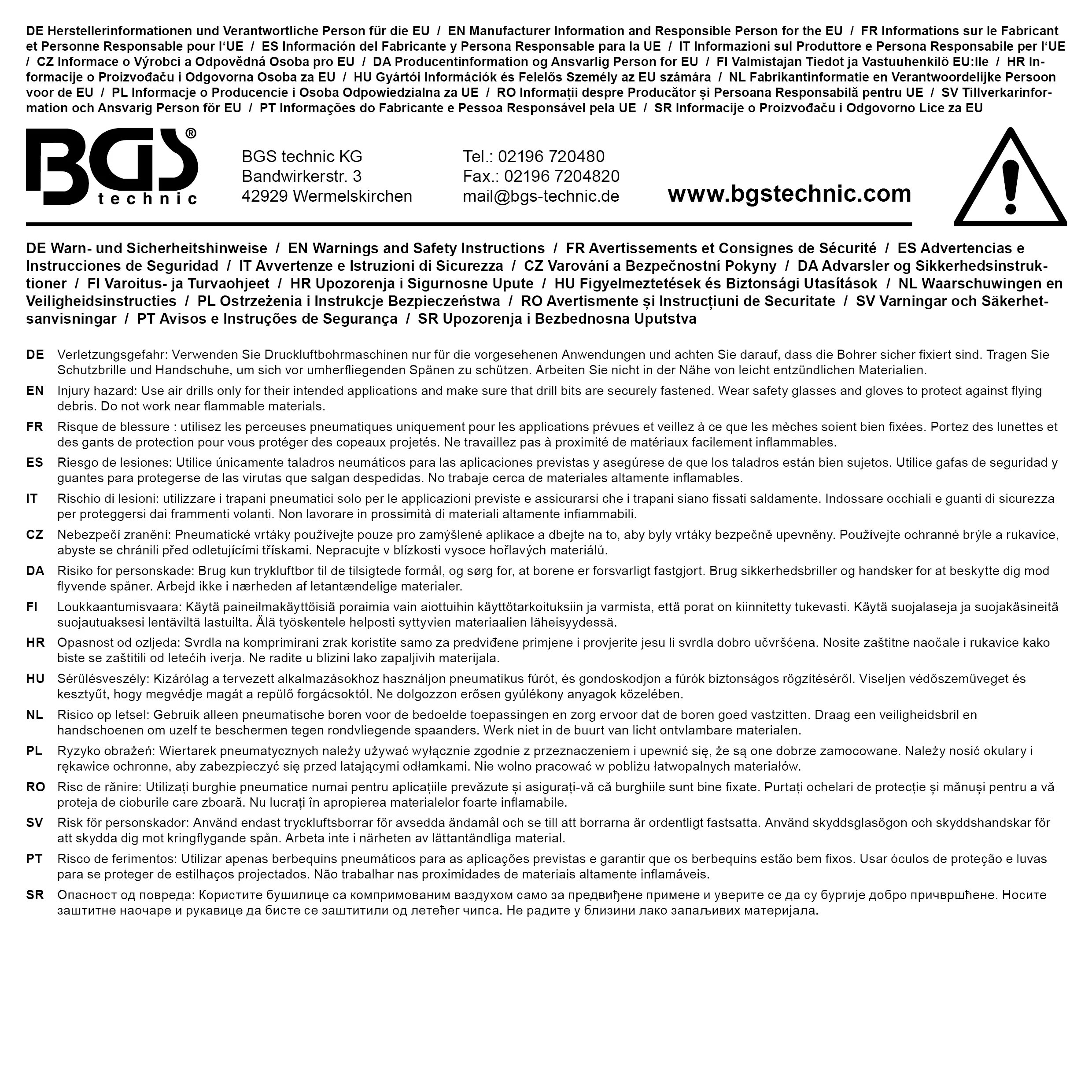 Perceuse pneumatique avec mandrin rapide 10 mm – Image 5