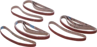 Jeu de bandes à poncer | pour art. 8853 | 10 mm x 330 mm | K 60 - 80 - 120 | 12 pièces