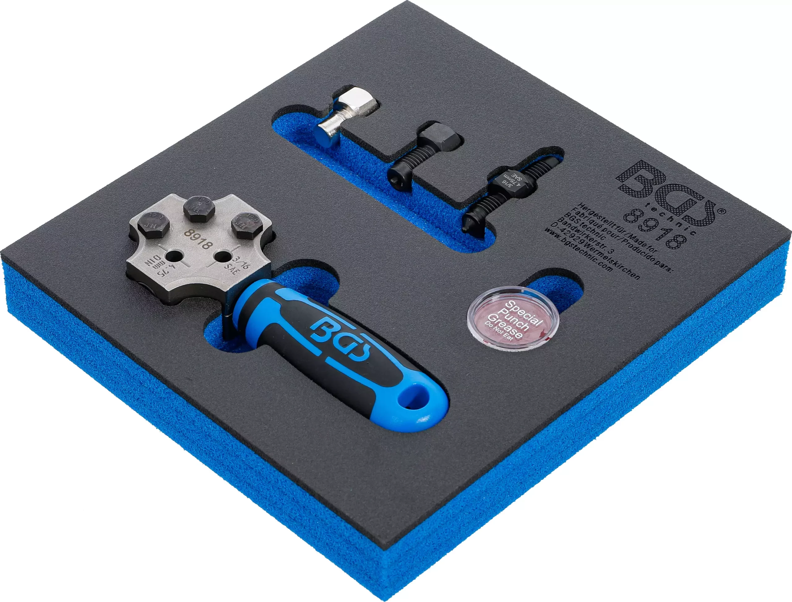 Insert de servante d'atelier 1/6 : Presse à collets | SAE et DIN 4,75 mm (3/16") – Image 2