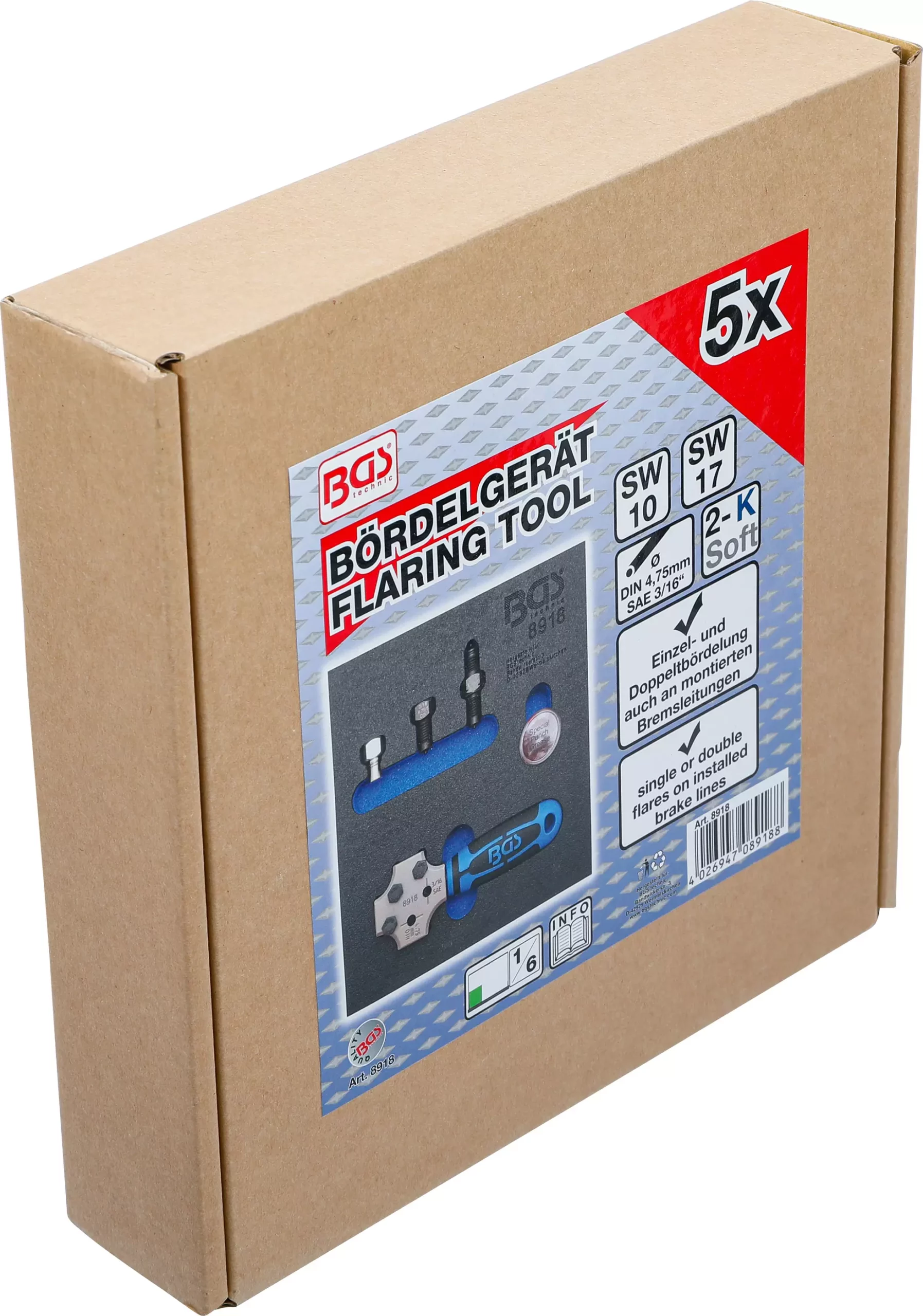 Insert de servante d'atelier 1/6 : Presse à collets | SAE et DIN 4,75 mm (3/16") – Image 3